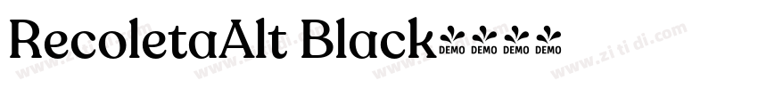 RecoletaAlt Black字体转换